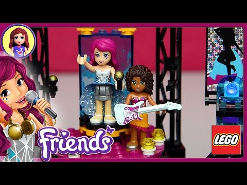 Lego Friends Pop Star Show Stage Set Unboxing Building Review - Kids Toys