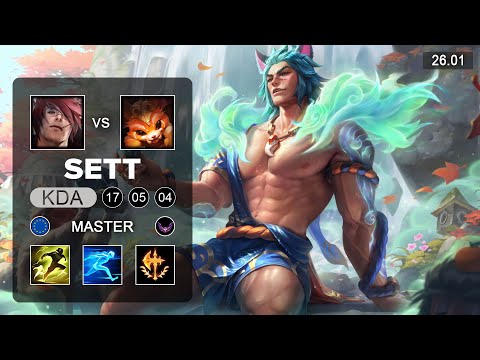 Geishu Sett vs Gnar Top - EUW Master - Patch 26.01 Season 16