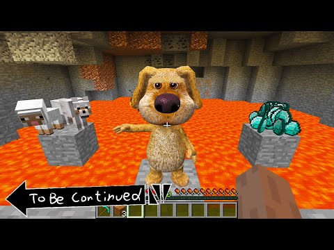 TALKING BEN chooses WHO TO SAVE SHEEP AND WOLF or DIAMONDS in MINECRAFT - Gameplay