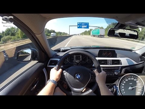 BMW 316d (2016) on German Autobahn - POV Top Speed Drive