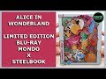 ALICE IN WONDERLAND LIMITED BLU RAY MONDO X STEELBOOK UNBOXING ZAVVI EXCLUSIVE