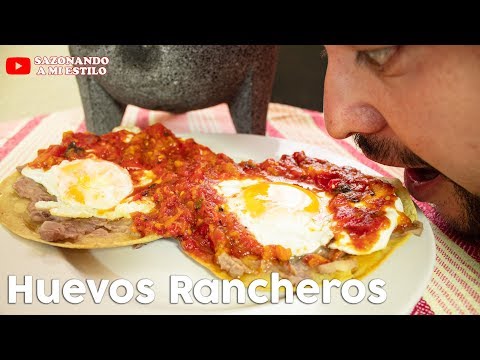 Huevos Rancheros con Salsa de Molcajete 🍳 | Almuerzo mexicano