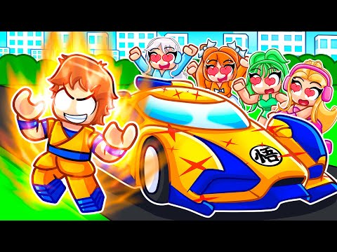 Rizzing Girls With The NEW $50,000,000 GOKU Car In Roblox Driving Empire!