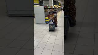 GROCERY WITH TODDLER PUSHING THE CART #shorts