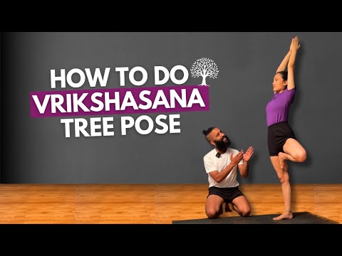 How To Do Vrikshasana ( Tree Pose ) | Iyengar Yoga