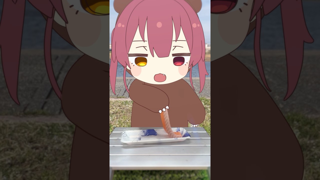 クマリン、川で狩りをする🐟🐻#asmr #環境音 #funnyvideo #shorts