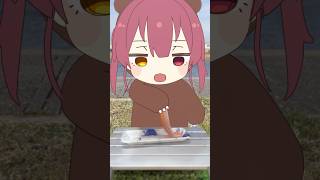 宝鐘マリン - クマリン、川で狩りをする🐟🐻#asmr #環境音 #funnyvideo #shorts