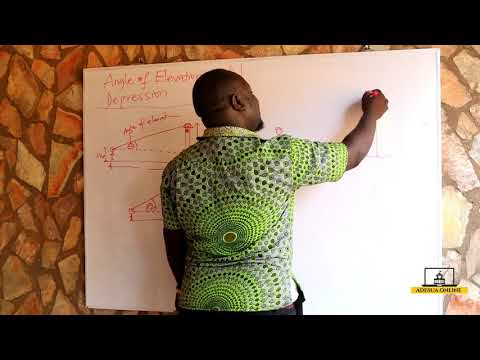 SHS 3 Core Mathematics | Angle of Elevation and angle of depression