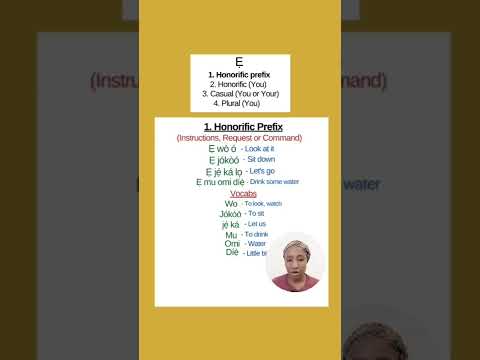 Yoruba Honorific Pronouns // Yoruba life from Tiktok