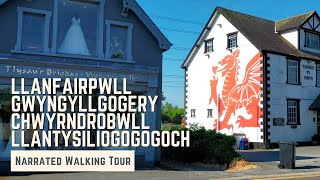 LLANFAIRPWLLGWYNGYLLGOGERYCHWYRNDROBWLLLLANTYSILIOGOGOGOCH | 4K Narrated Walking Tour­