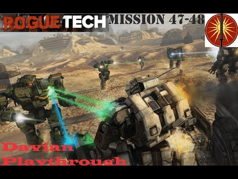 Tank Gurl Gets A Big Ride! RogueTech: Lance-A-Lot Update - Davion Start - Mission 47-48