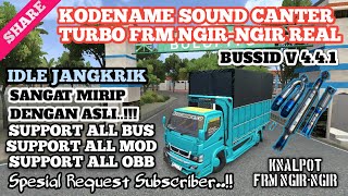 Download lagu BUSSID V4.4.1 || KODENAME SOUND CANTER TURBO NGIR NGIR SUPPORT ALL MOD || BUSSID UPDATE mp3