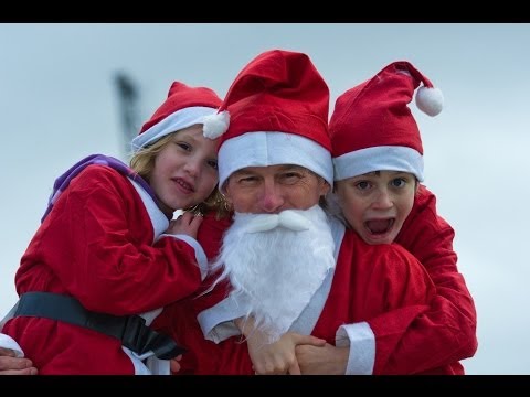 Santas on the Run 2012 - Santa Cam Bath