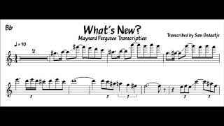 Maynard Ferguson Transcription - What's New?