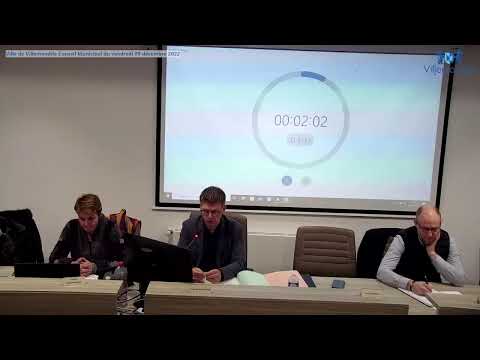 Ville de Villemomble - Diffusion en direct du conseil municipal du 09 décembre 2022