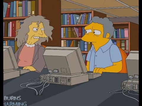 THE SIMPSONS- Moe's Online Love Story !