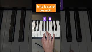 Download lagu je te laisserai des mots PIANO TUTORIAL, how to play jente laisserai des mots on Piano part 1 mp3