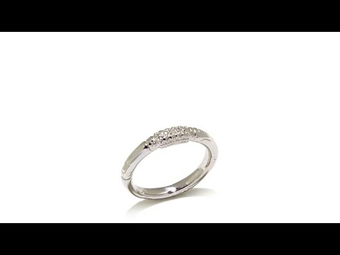 Sevilla Silver DiamondAccent Stackable Band Ring