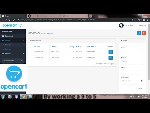 Opencart Assign permission to Dashboard for Viewer