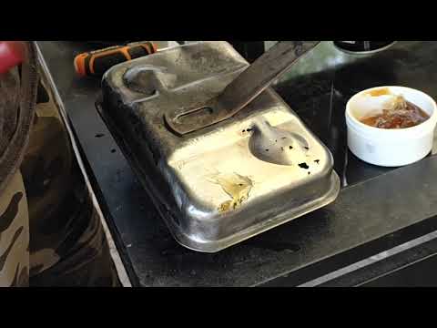 Fix holes in a metal fuel tank- Fuel tank repair with solder.