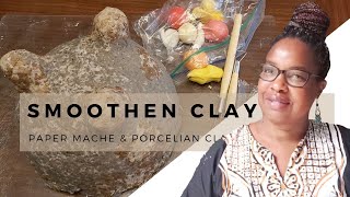 How To Smoothen Clay | Air Dry Paper Mache