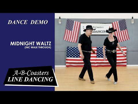 MIDNIGHT WALTZ - Line Dance Demo & Walk Through