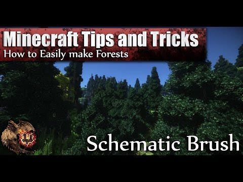 Dukonred1 - Minecraft: How to Easily Make Forests/Terrain with the Schematic Brush