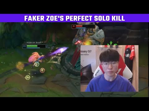 Faker Zoe's perfect solokill | T1 Stream Moments | T1 cute moments