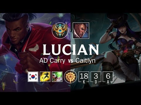 Lucian ADC vs Caitlyn - KR Challenger Patch 8.23