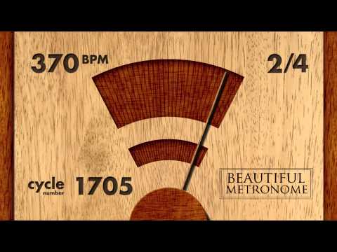 370 BPM 2/4 Wood Metronome HD