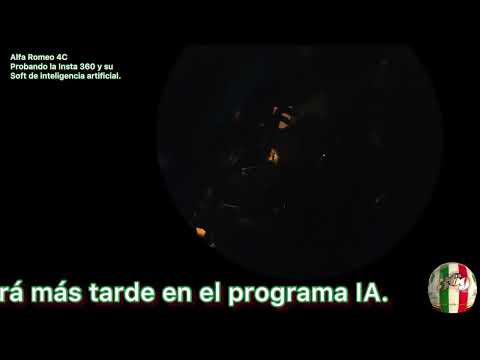 Alfa Romeo 4C Aprendo el uso de IA de la Insta360. Probando cosas para las salidas.