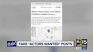 Ads on Craigslist asking for Trump actors to show up in Phoenix