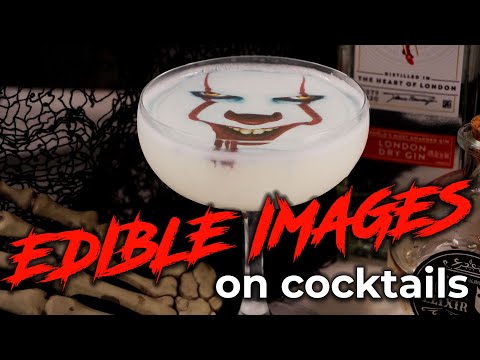 Halloween's BEST Pennywise Cocktail Recipe with Edible Image