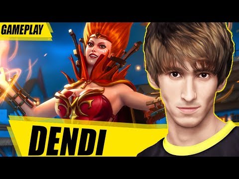 NAVI DENDI on LINA DOTA 2 WTF GAMEPLAY