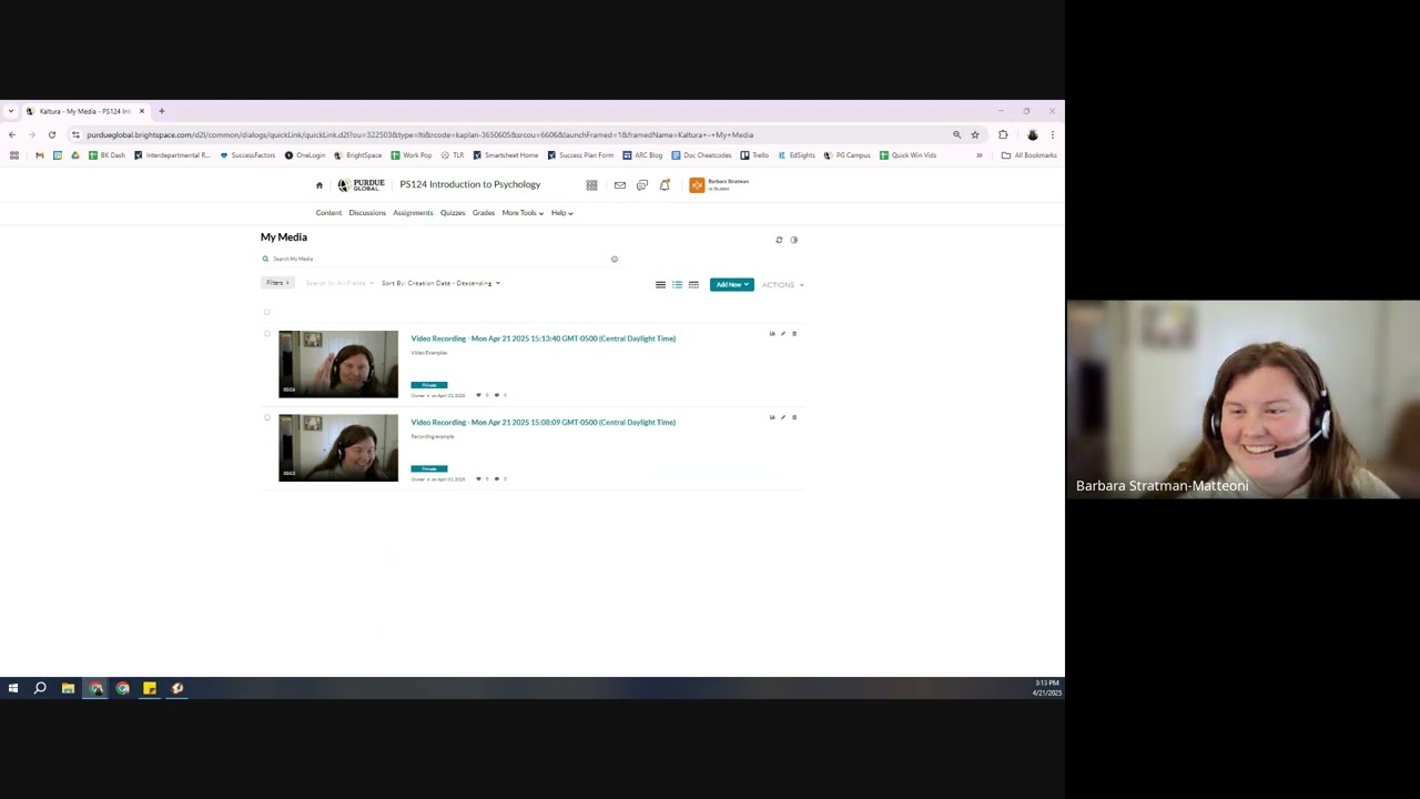How to complete a Video Assignment