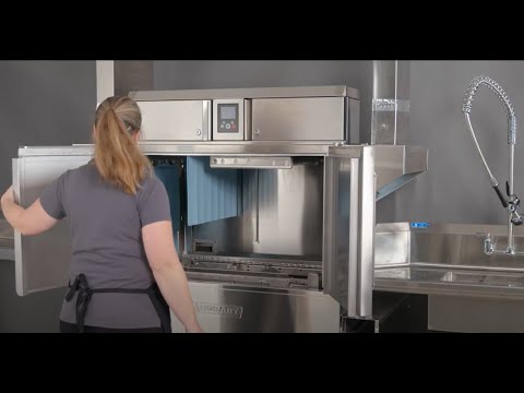 Hobart CL86-BAS+BUILDUP 86" Conveyor Dishwasher - 340 Racks/Hr - High/Low (convertible) Specify Tank 3 image