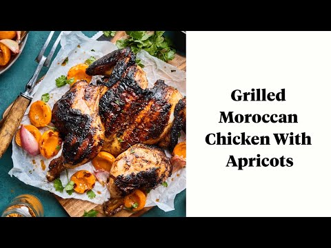 Moroccan Grilled Chicken With Apricots