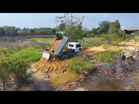 Amazing Resort Construction! Bulldozer Transforms Pond Area