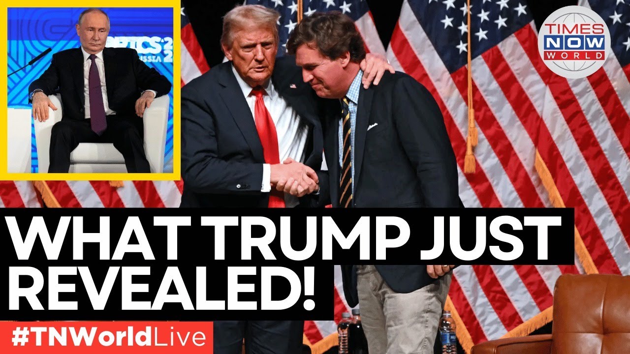 LIVE | Trump’s Stunning Putin Confession in Last Interview with Tucker! | US Elections 2024 LIVE
