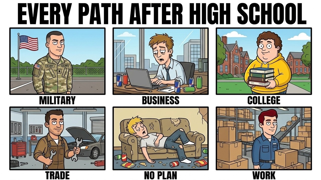 Every Path After High School Explained — Who Actually Won at 40?