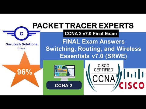 CCNA 2 v7.0 Final Exam 100% Answers | Switching, Routing, and Wireless Essentials - SRWE Final Exam