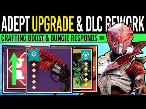 Destiny 2 New Info: CRAFTING UPDATES & ADEPT WEAPONS! Bungie RESPONDS, Future Rebooted, LATE Roadmap