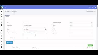 Creating Jv Scheduling in StackFX ERP