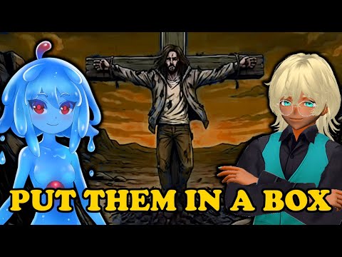 Vtuber React to Asmon Jesus - Put them in a Box by Leaflit