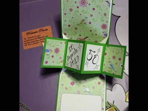 Twist pop up card 50 Anni compleanno - birthday -DIY -Scrapbooking