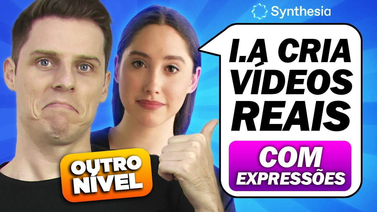 😲 [PRÓXIMO NÍVEL] Crie Vídeos C/ EXPRESSÕES usando a Inteligência Artificial - Synthesia.io