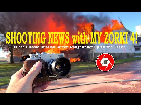 Taking My ZORKI 4 On A News Assignment - Loading Color Film and Going Off To Shoot