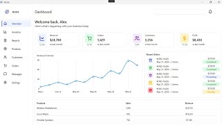 Modern WPF Dashboard UI Design Tutorial Part 2 | Build a Professional Admin Panel in C# & XAML