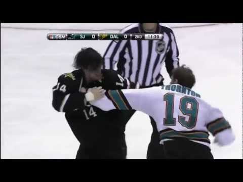 Jamie Benn Vs Joe Thornton - 23/02/2013