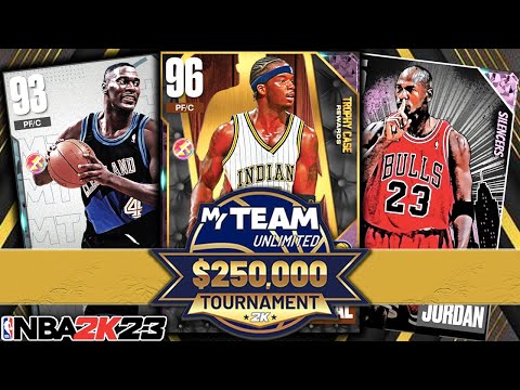 MY LINEUP FOR THE FIRST $250K TOURNAMENT QUALIFIER! NBA 2K23 MyTEAM SQUAD BUILDER